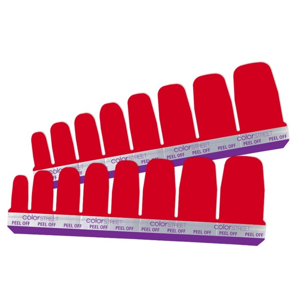 *Retired* Color Street: Baton Rougey (Pedicure) | Classic Red Solid Timeless - Picture 11 of 12